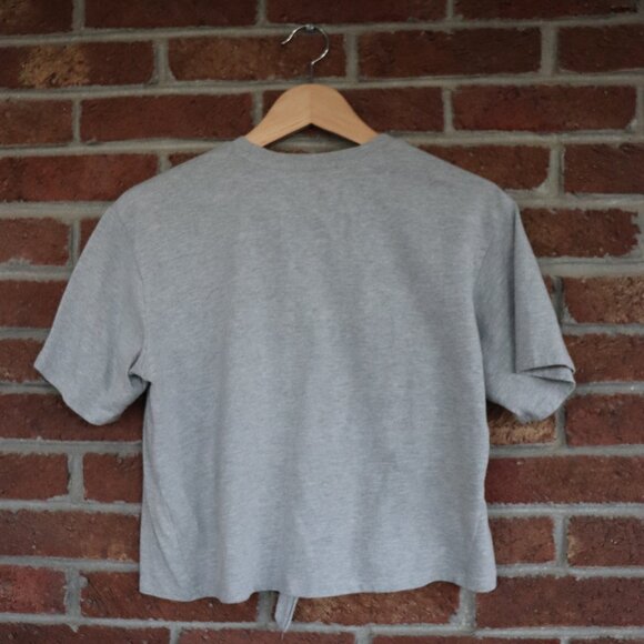 YALE * knotted t-shirt * Size Small * Gray * - Picture 6 of 8